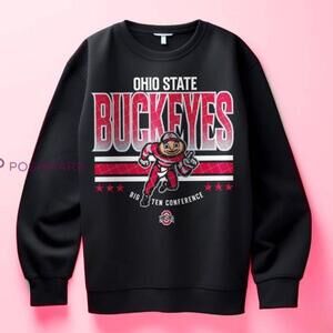 Black Ohiostate Buckeyes Football Logo Sweatshirt Retro Yvettecolon111